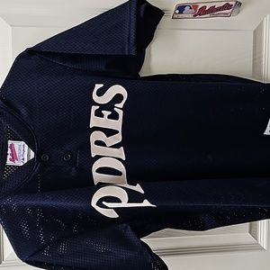 Majestic Navy Blue Padres Women's Jersey